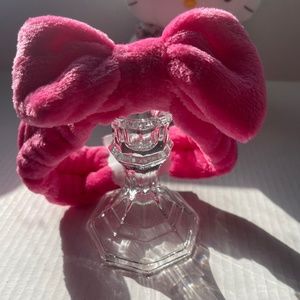 Microfiber Spa Makeup Headband Coral Fleece Bow- Hot Pink